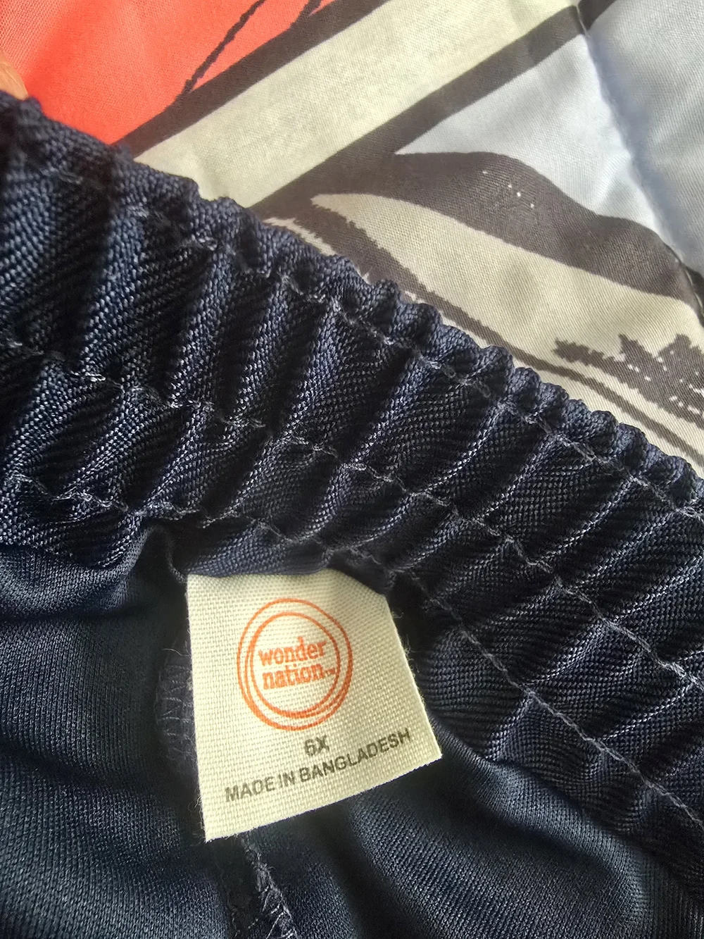 wonder nation Navy Pleated Skort with Side Ruffle